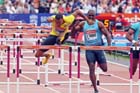 William Sharman in the 110 metres hurdles,  2013 IAAF Diamond League, Sainsbury's Anniversary Games, Queen Elizabeth Olympic Park, London.